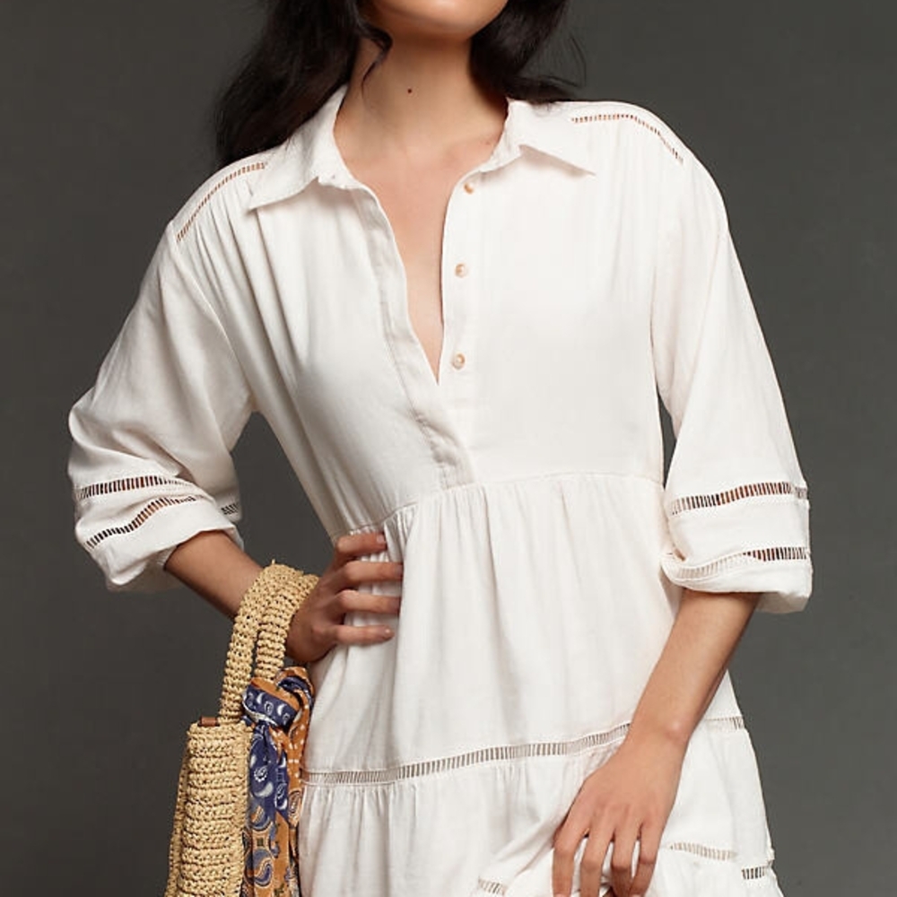 Maeve The Bettina Tired Shirt Dress Size Medium NWOT Size Medium - Picture 3 of 11